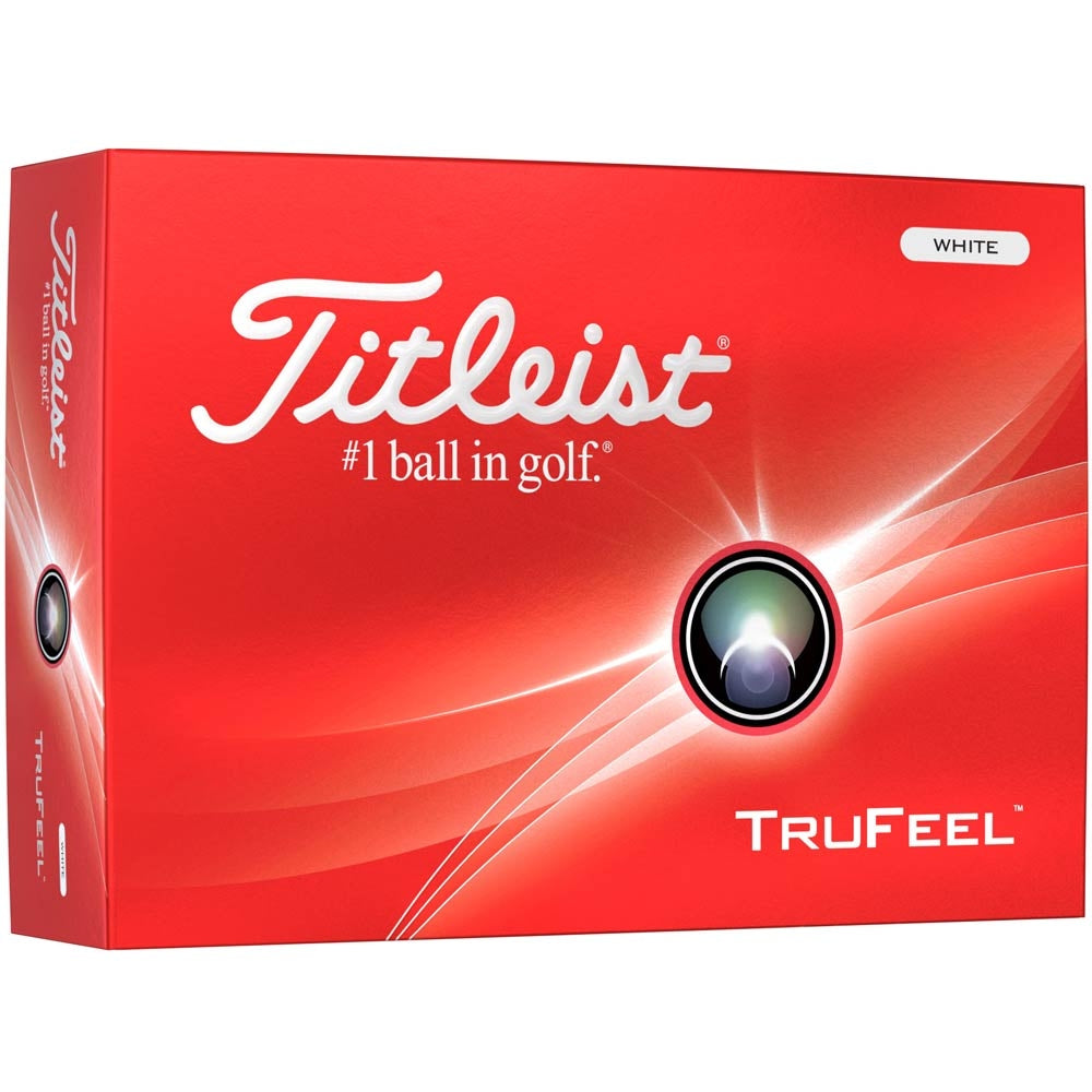 Titleist TruFeel Golfbälle 2025 – 12er Pack – Weichster Titleist Golfball mit maximaler Länge