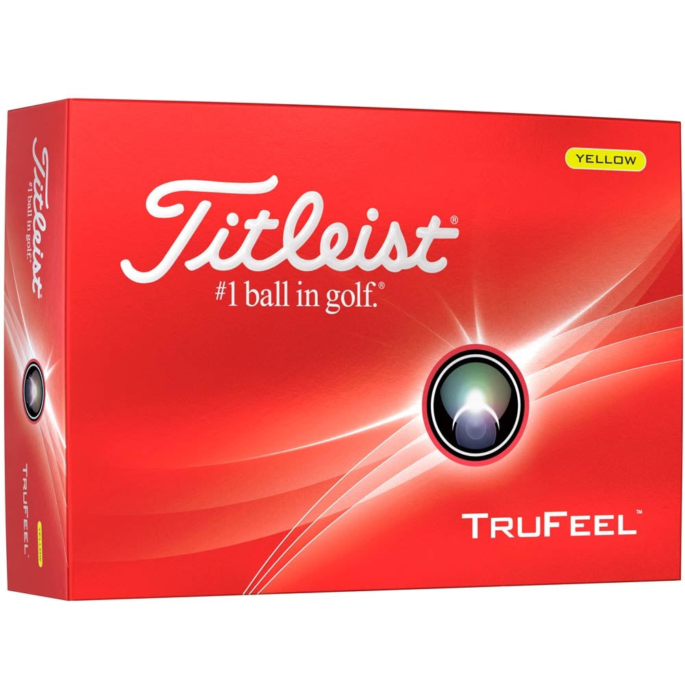Titleist TruFeel Golfbälle 2025 – 12er Pack – Weichster Titleist Golfball mit maximaler Länge