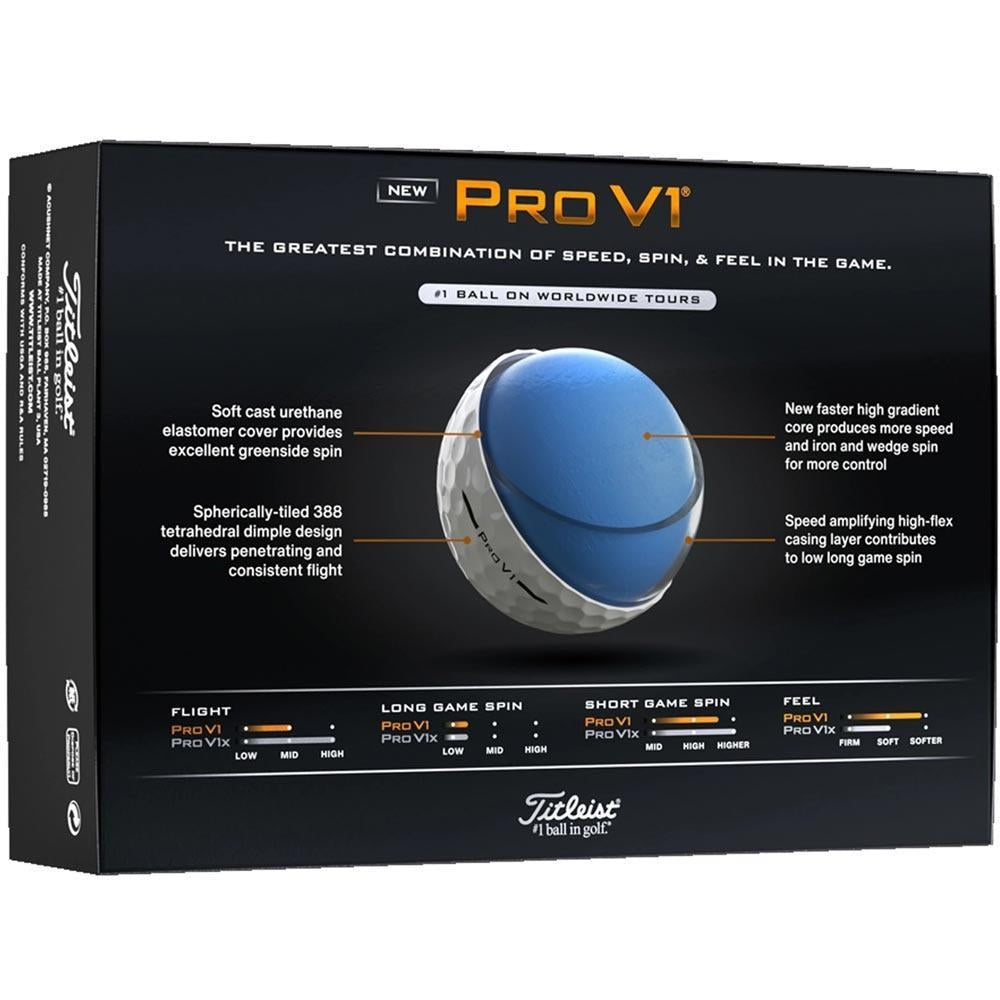 Titleist Pro V1 Golfbälle 2025 – 12er Pack – Nr. 1 Golfball weltweit