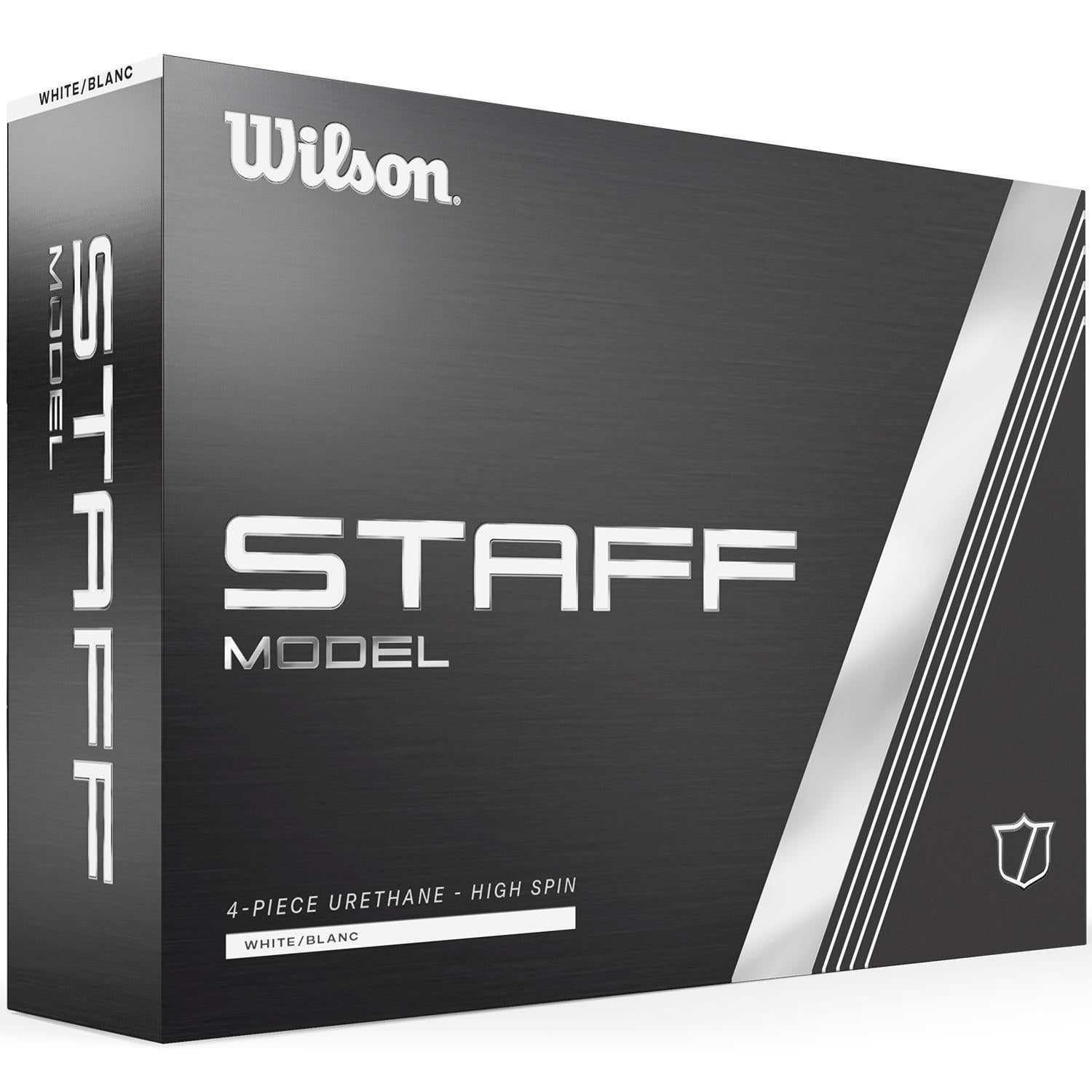Wilson Staff Model Golfbälle – 12er Pack – Tour-Qualität mit 4-lagiger Urethan-Konstruktion