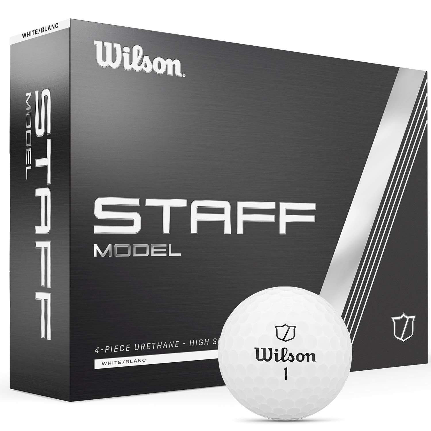 Wilson Staff Model Golfbälle – 12er Pack – Tour-Qualität mit 4-lagiger Urethan-Konstruktion
