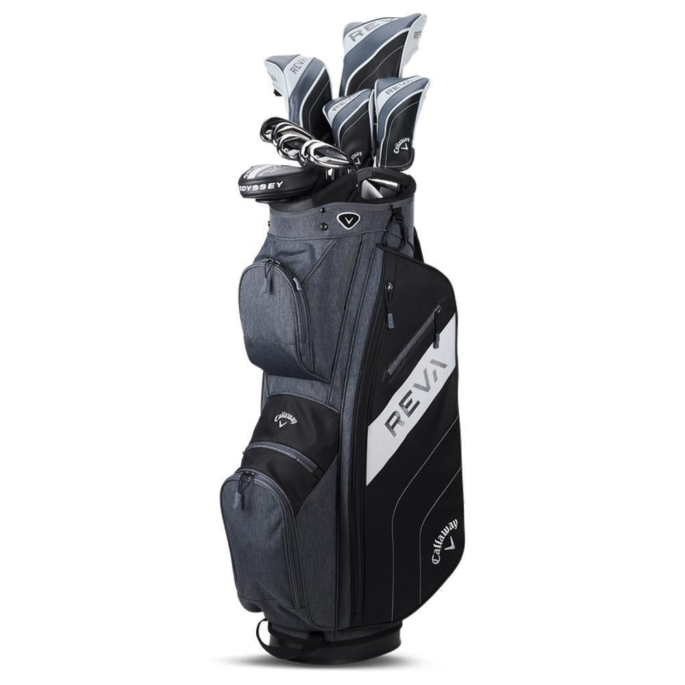 Callaway REVA 11 Damen Golf Komplettset Schwarz – 10 Schläger + Cartbag – Anfängerinnen & Fortgeschrittene